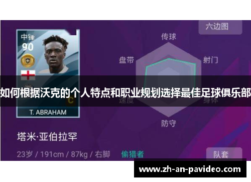 如何根据沃克的个人特点和职业规划选择最佳足球俱乐部